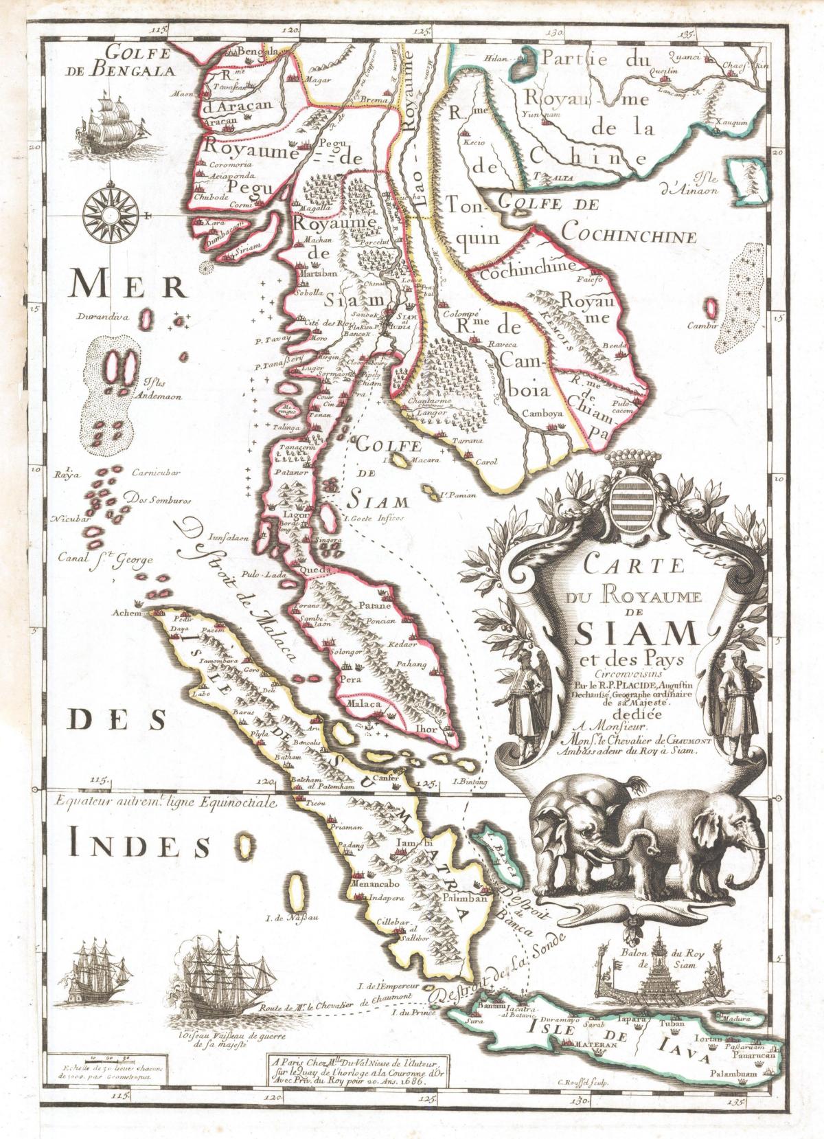 Mapa histórico de Tailandia